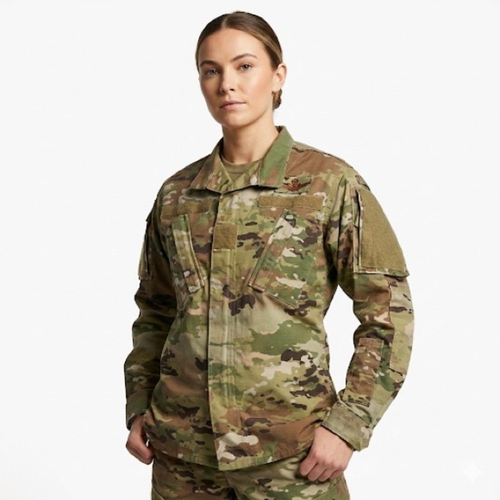US Army insect repellent combat jacket women OCP Multicam 33 Long